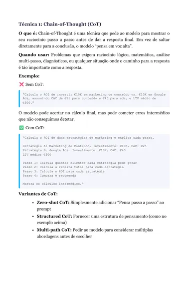 Página do livro: Uma técnica explicada com o exemplo antes e depois